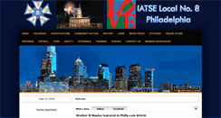 Desktop Screenshot of iatse8.com
